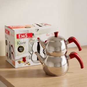 EMS kendinden süzgeçli çelik mini küre çaydanlık